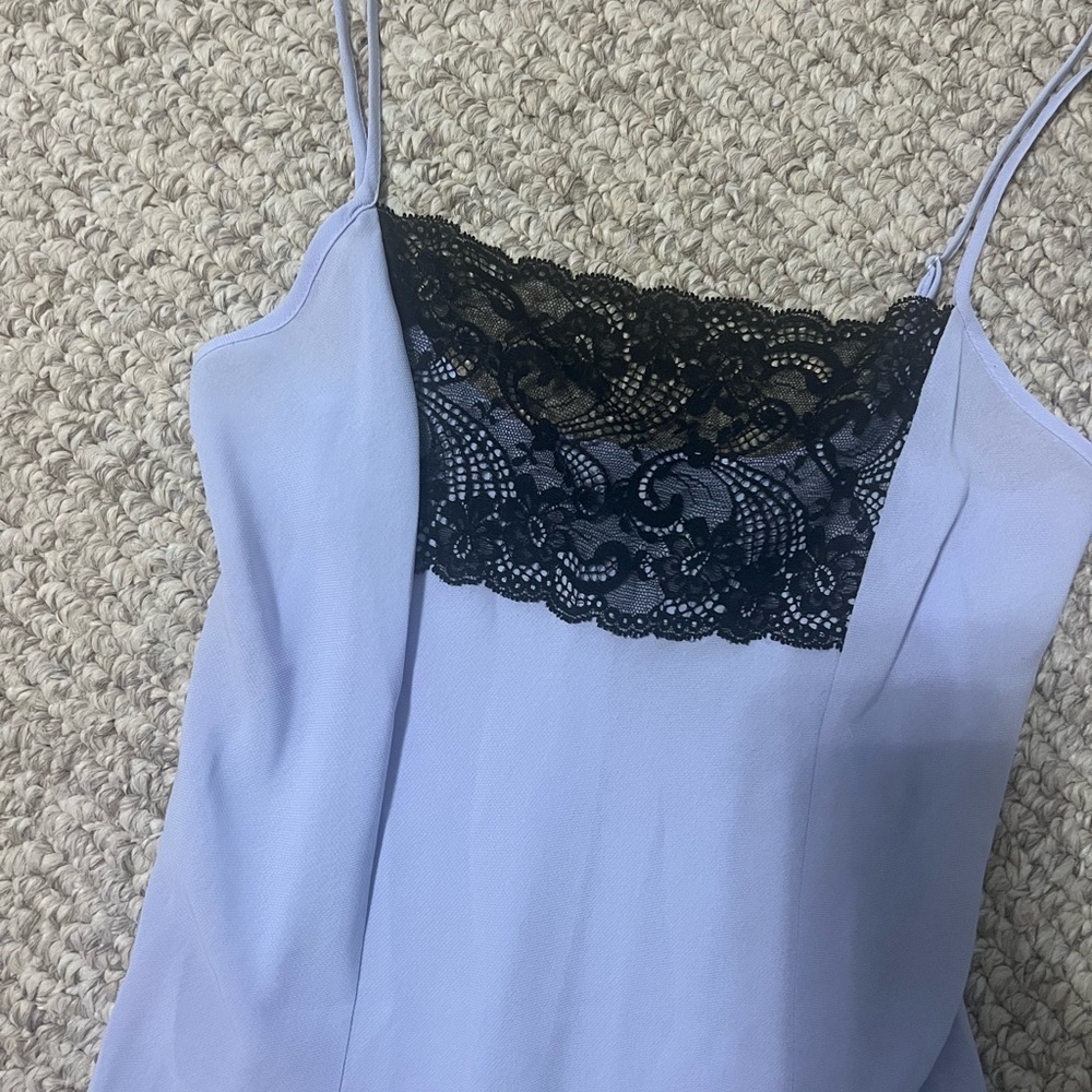 Jones New York Slip Lavender Babydoll Slip Lace Medium - Picture 2 of 3
